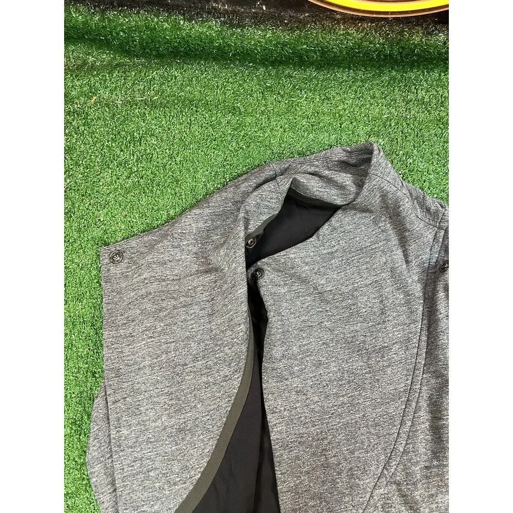 Lululemon Rulu Rally Wrap Long Sleeve Size 8‎ Heathered Graphite HGHP 57369